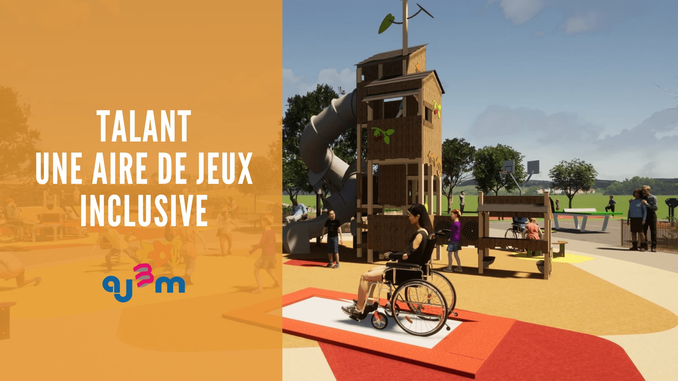 Talant une aire de jeux sensorielle accessible aux enfants handicapés