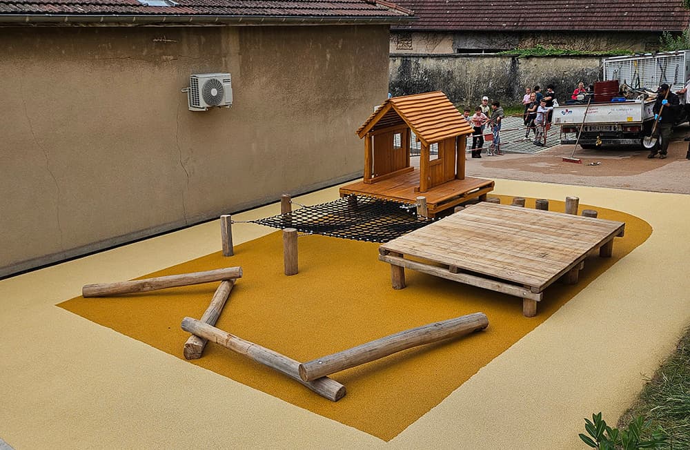 jeu bois robinier parcours enfant ecole oasis aj3m 2026 jura